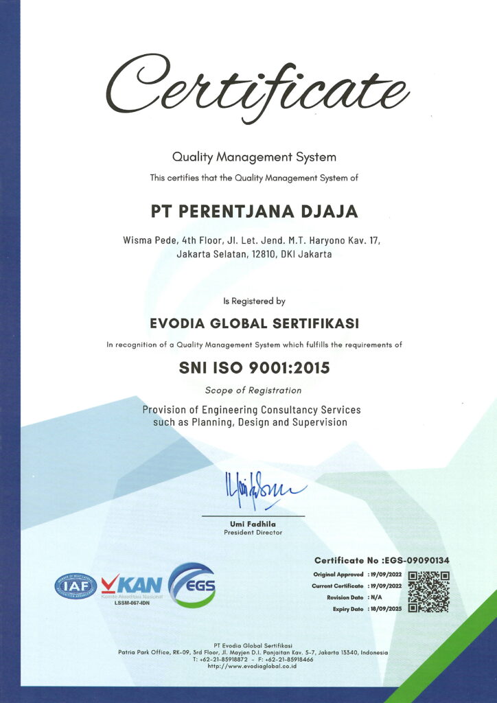 Sertifikat ISO 9001 2015